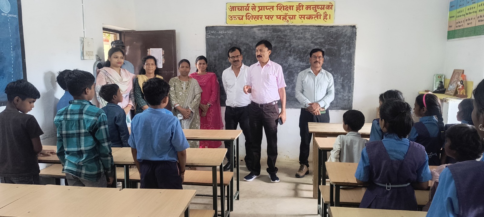 नए शैक्षणिक सत्र के पहले दिन जिला शिक्षा अधिकारी का सघन निरीक्षण अभियान